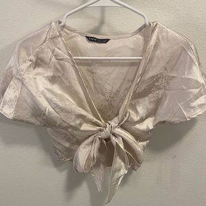 Shein Tie Top in Beige - never worn!